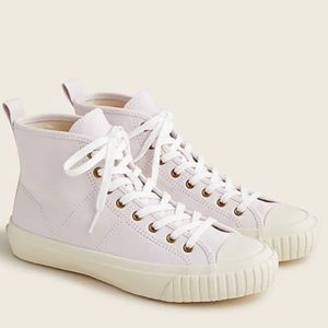J.Crew Lavender Purple Canvas High Top Sneakers Shoes Size 12 New